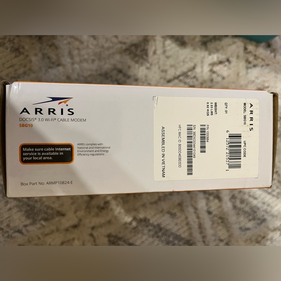 ARRIS Surfboard WiFi Cable Modem, Opened Box - Picture 3 of 4